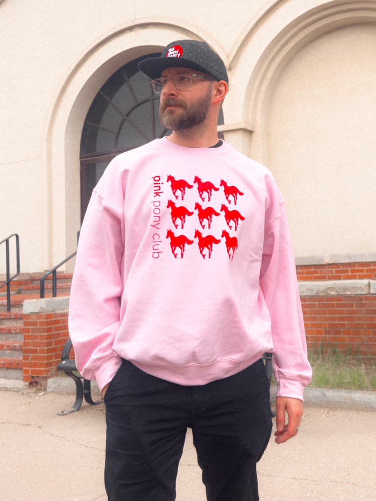 Image of LIMITED EDITION: "Pink Pony" Crewneck Long Sleeve [Pre-Order]