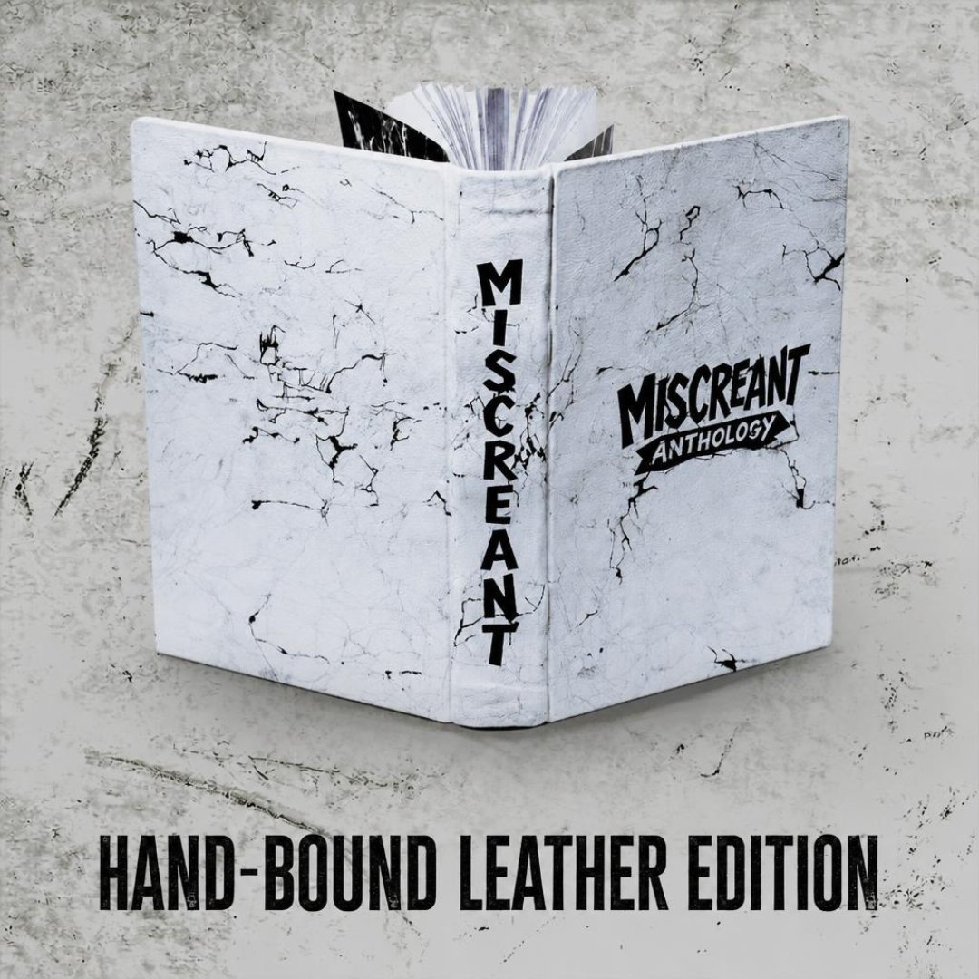 Miscreant Anthology hand-bound leather edition by Emiland Kray of Troctopus Press