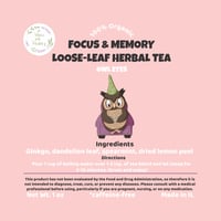 Image 3 of Focus & Memory Herbal Tea Blend - Owl Eyes