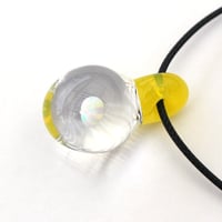 Image 3 of Lampworked Glass Opal Pendant