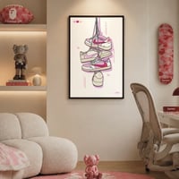 Image 2 of Sneaker Poster Air Jordan 1 x Travis Scott “Pink Pack” 