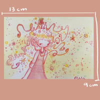 Image 2 of "chasing after a melody" original drawing
