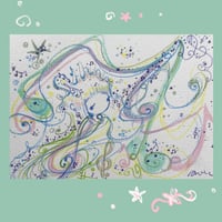 Image 1 of "searching for a rhythm" original drawing