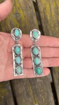 Image 3 of Turquoise Totem Earrings