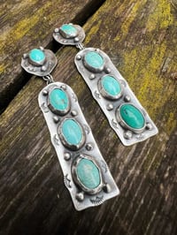 Image 2 of Turquoise Totem Earrings