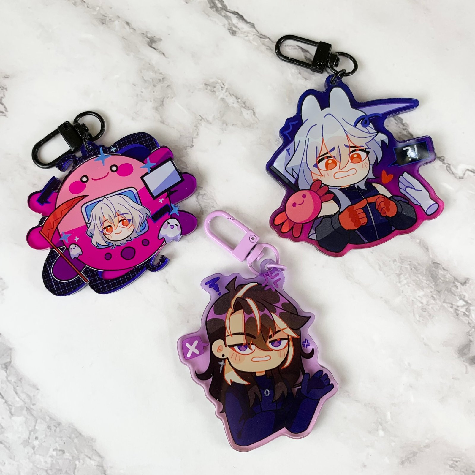 Date with Death Keychains | Yiling Gaytriarch
