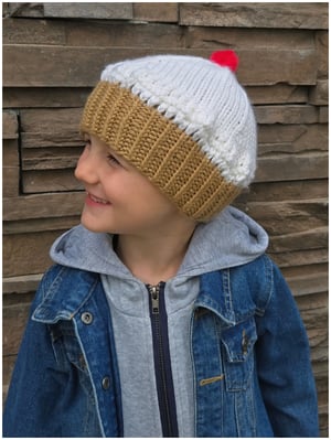 Image of TLA Cute As A Cupcake Baby Toque Knitting Pattern 