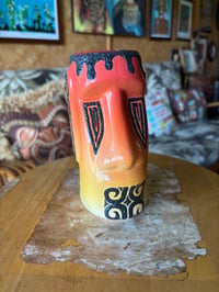 Image 1 of Red & Yellow Gradient Lava Moai