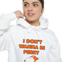 Image 2 of I Don’t Wanna Be Perky Hoodie — Cute Sleepy Cat Graphic Pullover