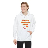 Image 3 of I Don’t Wanna Be Perky Hoodie — Cute Sleepy Cat Graphic Pullover