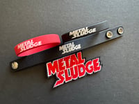 Image 2 of Metal Sludge 4-item Pack includes 1 Patch, 1 Leather Wrist Band & 2 Rubber Bracelets (3 Avail)