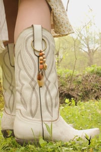Image 3 of Feather & Bead Boot Chain
