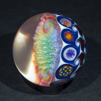 Image 3 of Pastel Rainbow Thunderbolt Murrini Marble