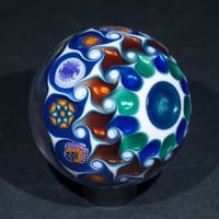 Image 6 of Pastel Rainbow Thunderbolt Murrini Marble