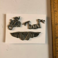 Vintage biker pins 