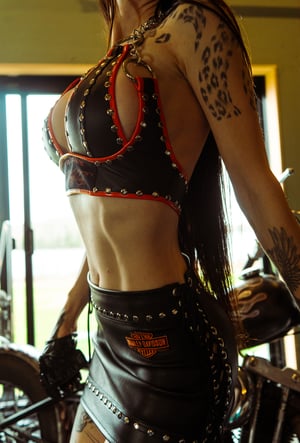 Image of Toxic Vision Hellbent mini skirt