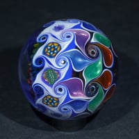 Image 4 of Rainbow Reticello Murrini Pinwheel Marble 1