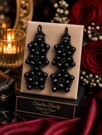 Image 2 of Midnight Glam Statement Earrings