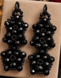 Image 4 of Midnight Glam Statement Earrings
