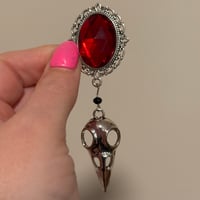 Red Gem Bird Dangles (sizes 5/8-1”)