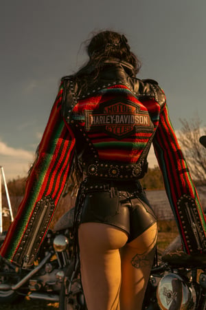 Image of Toxic Vision Golden Hour biker jacket LARGER SIZE