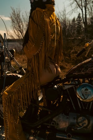 Image of Toxic Vision Golden Hour fringe jacket