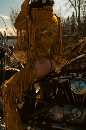 Image of Toxic Vision Golden Hour fringe jacket