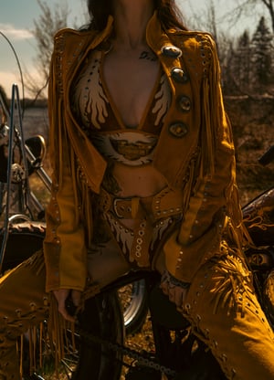 Image of Toxic Vision Golden Hour fringe jacket