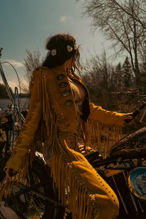 Image of Toxic Vision Golden Hour fringe jacket