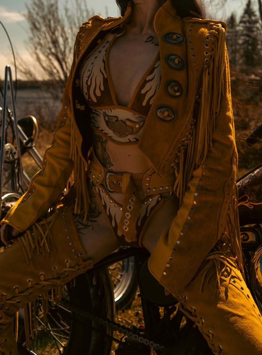 Image of Toxic Vision Golden Hour fringe jacket