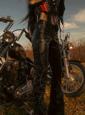 Image of Toxic Vision Golden Hour concho pants
