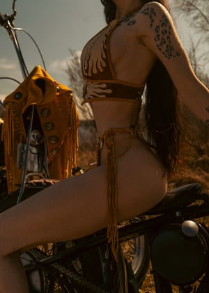 Image of Toxic Vision Golden Hour flame bikini set