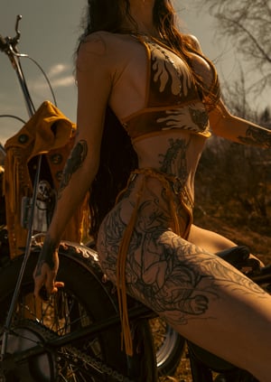 Image of Toxic Vision Golden Hour flame bikini set