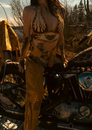 Image of Toxic Vision Golden Hour flame bikini set