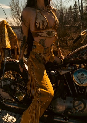 Image of Toxic Vision Golden Hour flame bikini set