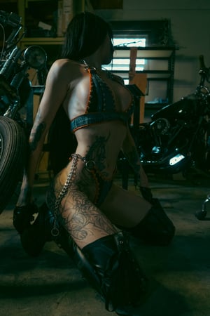 Image of Toxic Vision Chain Me Up bikini bottoms
