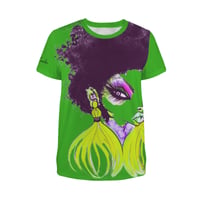 Image 1 of GREEN BEATFACE TSHIRT
