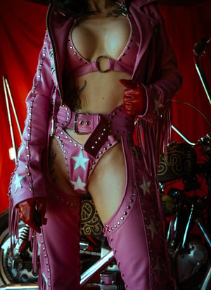 Image of Toxic Vision Jolene leather bikini bottoms