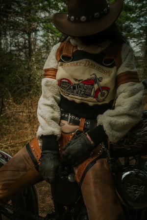Image of Toxic Vision Into The Woods cropped sweater
