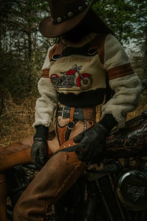 Image of Toxic Vision Into The Woods cropped sweater