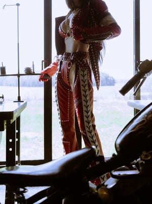 Image of Toxic Vision Red Racer chaps