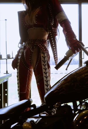 Image of Toxic Vision Red Racer chaps