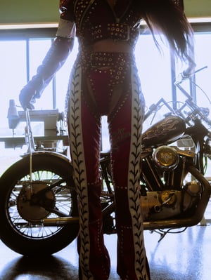 Image of Toxic Vision Red Racer chaps