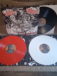 Image 1 of Lord Humongous//Mordant Rhed -Bonded by the Bomb! Split 12"(Black/red/white) gatefold