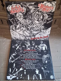 Image 5 of Lord Humongous//Mordant Rhed -Bonded by the Bomb! Split 12"(Black/red/white) gatefold