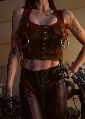 Image of Toxic Vision J Model cropped top