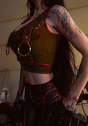 Image of Toxic Vision J Model cropped top