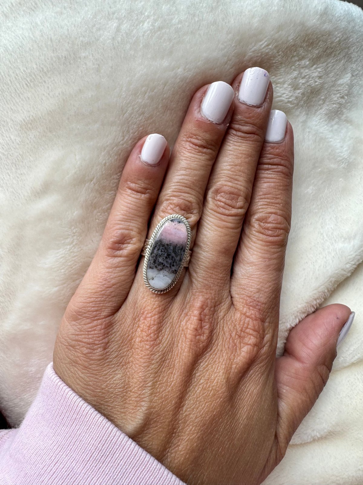 Image of Bague opale rose taille 52