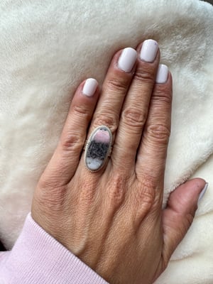 Image of Bague opale rose taille 52