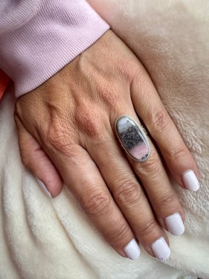 Image of Bague opale rose taille 52